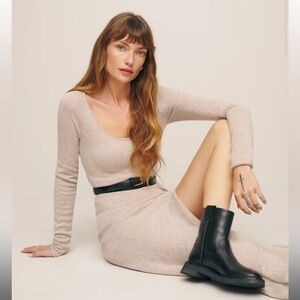 Reformation Black Heeled Boots